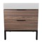 Modern Bathroom Vanity, Walnut, 32